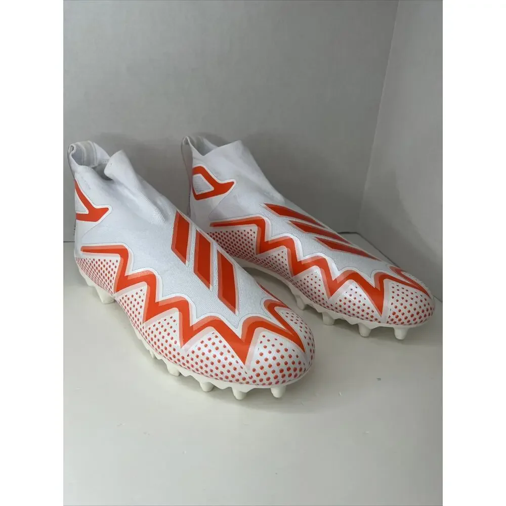 adidas Freak Ultra 21 Primeknit Laceless Orange Football Cleats GZ0464 Men’s 13